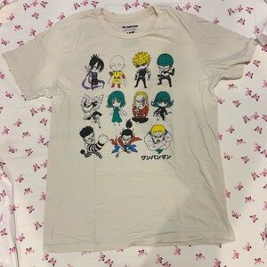 Cream One Punch Man Chibi Graphic Medium Tee